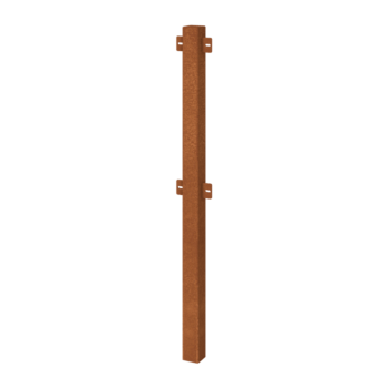 Corten plieno dekoratyvinė tvora tarpinis stulpas
