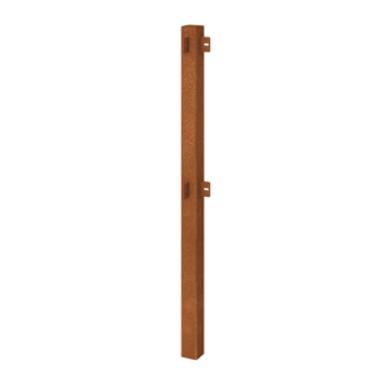 Corten plieno dekoratyvinė tvora kampinis stulpas