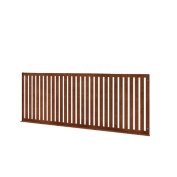 Corten plieno dekoratyvinė tvora S - panel - 149 x 3 x 60 cm
