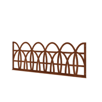 Corten plieno dekoratyvinė tvora T 149 x 60 cm