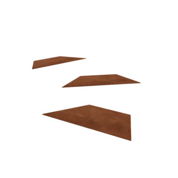 Corten plieno pakopa plytelė Šešiakampis HH 50