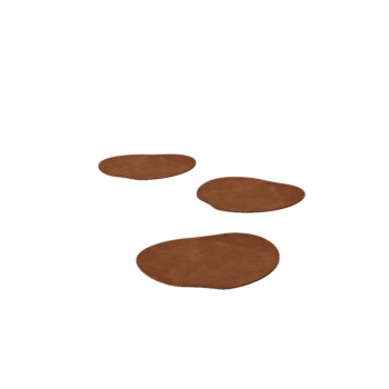 Corten plieno lauko trinkelė - Organinis - 30 x 30 cm