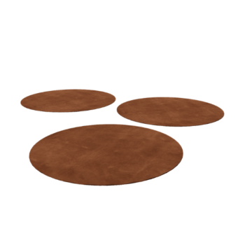 Corten plieno lauko trinkelė - Apvalus - 75 cm