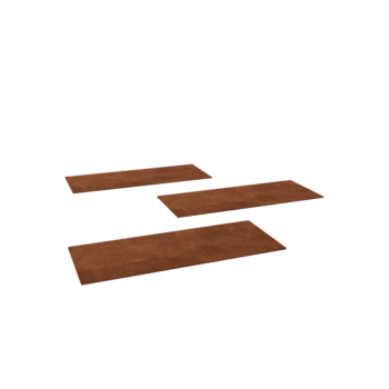 Corten plieno pakopa plytelė Stačiakampis 60 x 25 cm