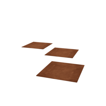 Corten plieno lauko trinkelė - Kvadratas - 40 x 40 cm