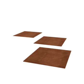 Corten plieno lauko trinkelė - Kvadratas - 50 x 50 cm