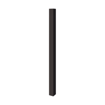 Plieninis dekoratyvus tvoros stulpas - 12 x 12 x 200 cm - RAL7016 matinė (antracito pilka)