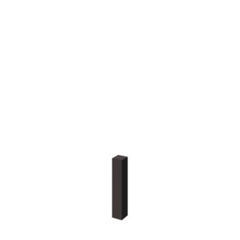 Plieninis dekoratyvus tvoros stulpas - 12 x 12 x 60 cm - RAL7016 matinė (antracito pilka)