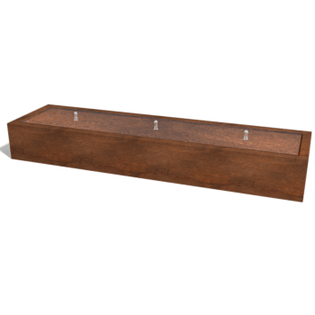 Corten plieno fontanas 300 x 80 x 40 cm