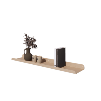 Plieninė sieninė lentyna - U-forma - 100 x 20 x 5 cm - Sand look