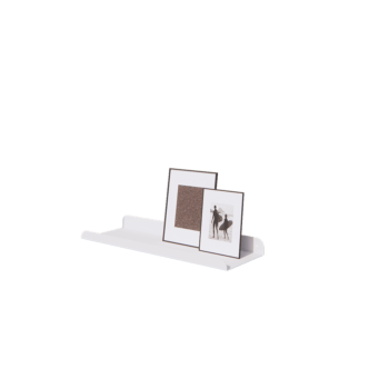 Plieninė sieninė lentyna - U-forma - 60 x 20 x 5 cm - RAL9010 matinė (balta)