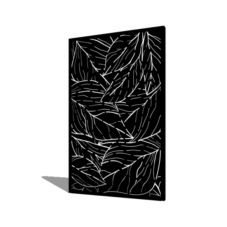 Milteliniu būdu dengtas plieninis skydas lapai 120 x 6 x 190 cm