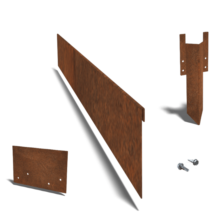 Corten plieno sodo apvadai suplotas 13 cm komplektas 24 metrams