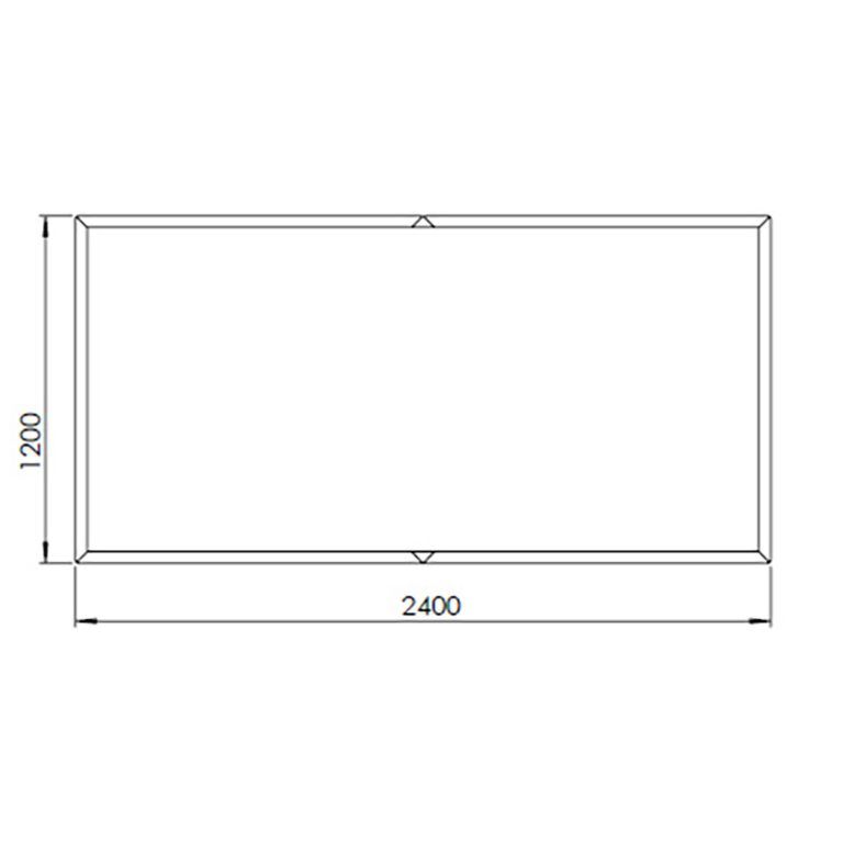 Corten plieno lauko vazonas Texas xxl 240 x 120 cm