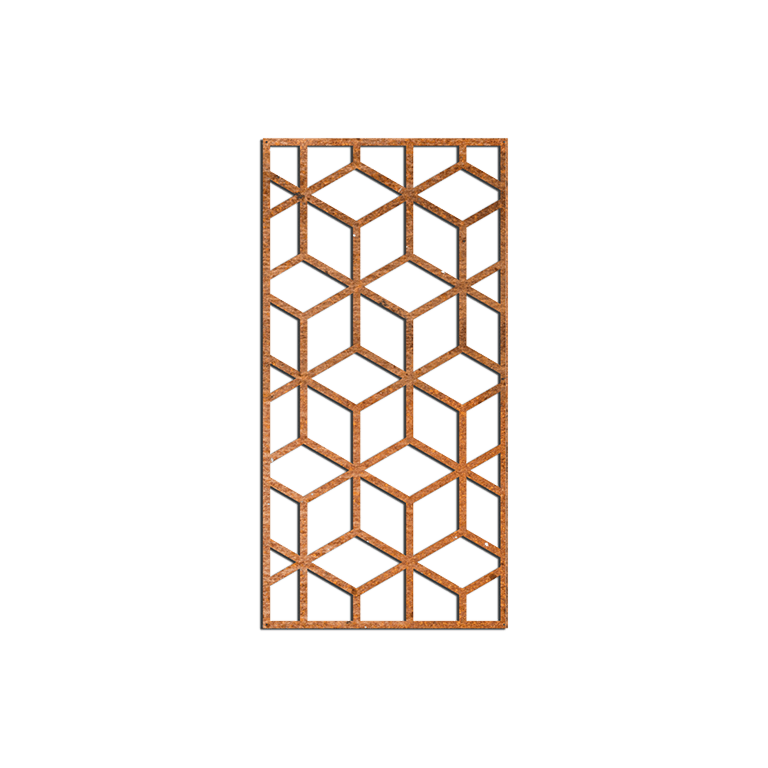Corten plieno sienų dekoracijos Geometrinės figūros 2.0