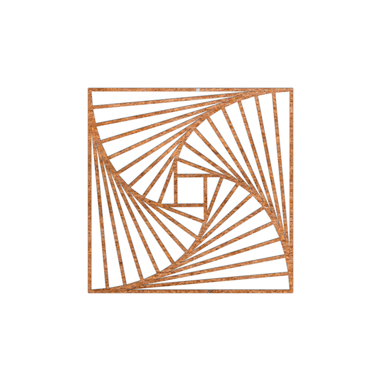 Corten plieno sienų dekoracijos Geometrinės figūros 3.0