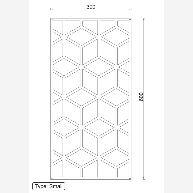 Metalinės sienų dekoracijos Geometrinės figūros 2.0