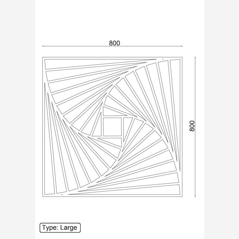 Metalinės sienų dekoracijos Geometrinės figūros 3.0