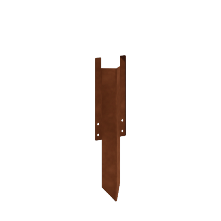 Corten plieno žemės kaištis - Bortelio aukštis 22 / 25 cm