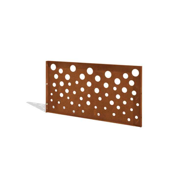 Corten plieno tvora H plokštė B 120 x 63,3 cm