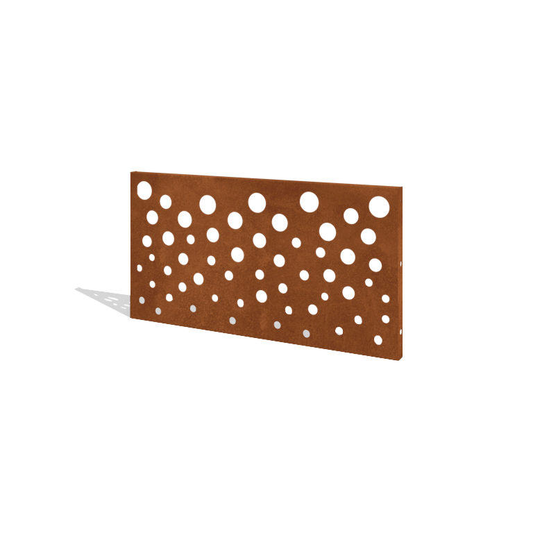 Corten plieno tvora H plokštė B 120 x 63,3 cm
