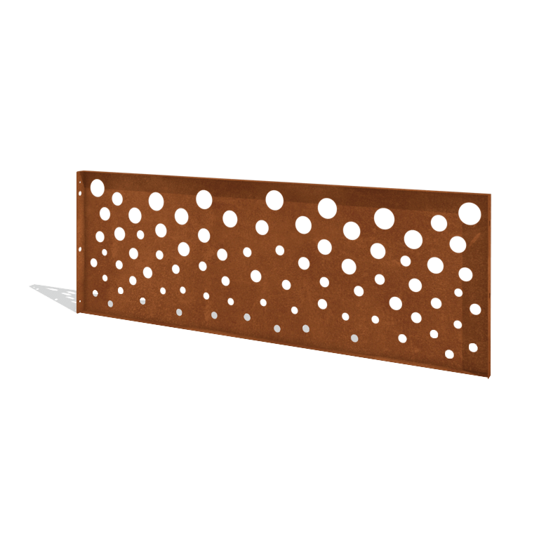 Corten plieno tvora H plokštė B 180 x 63,3 cm