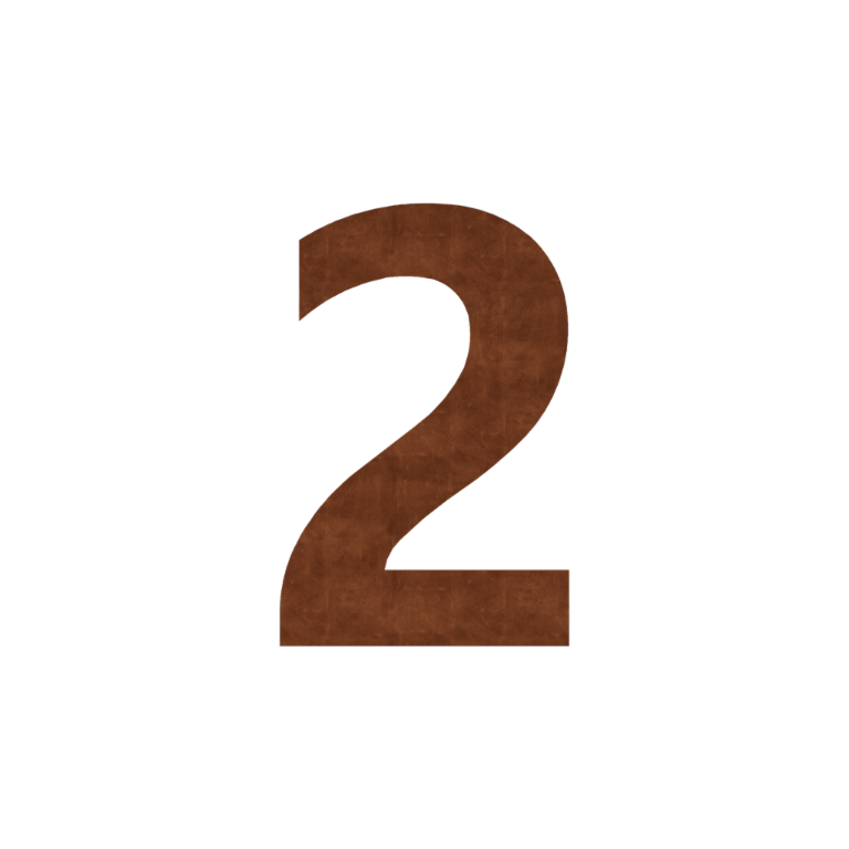 Corten plieno namo numeris 2 - 80 cm