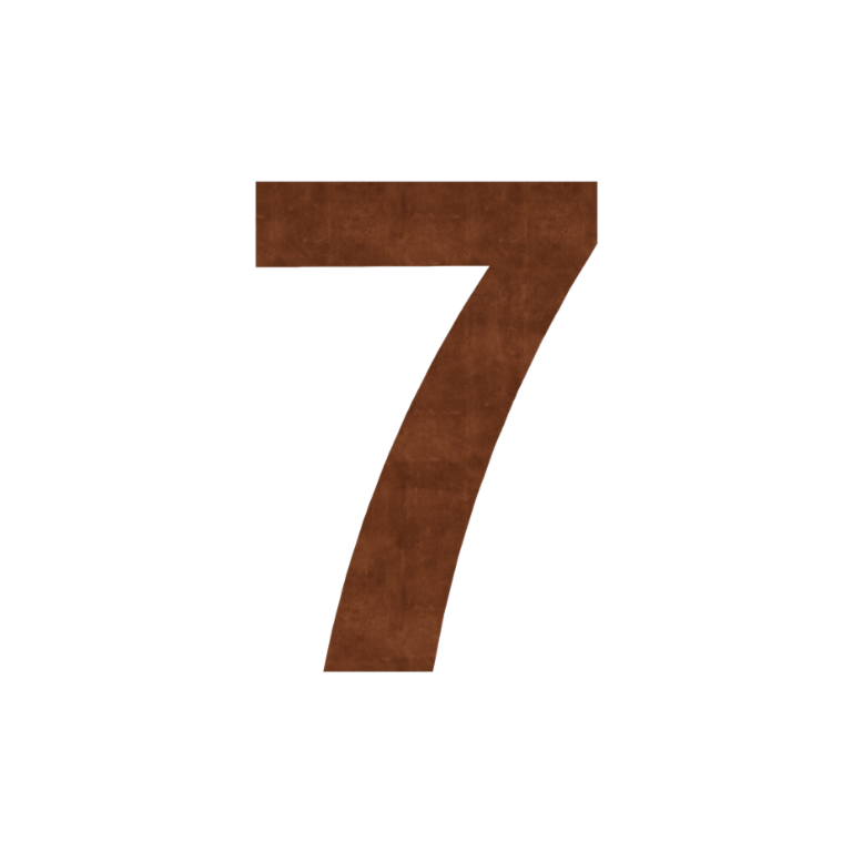 Corten plieno namo numeris 7-15 cm