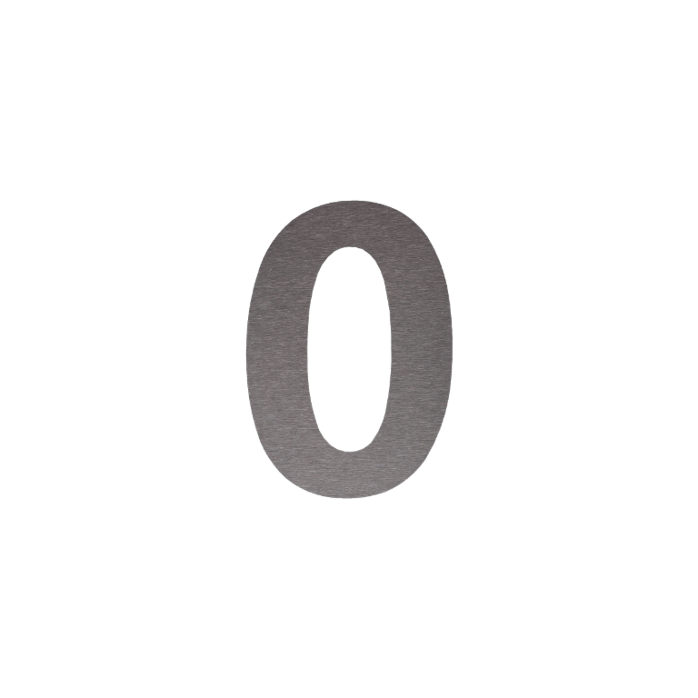 Nerūdijančio plieno namo numeris 0 - 50 cm