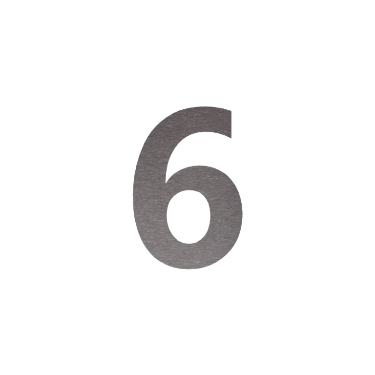 Nerūdijančio plieno namo numeris 6-30 cm