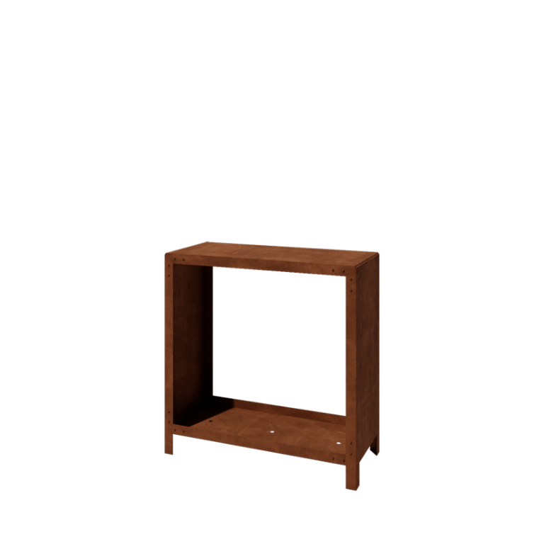 Corten plieninė malkinė Indiana 100 x 100 x 40 cm
