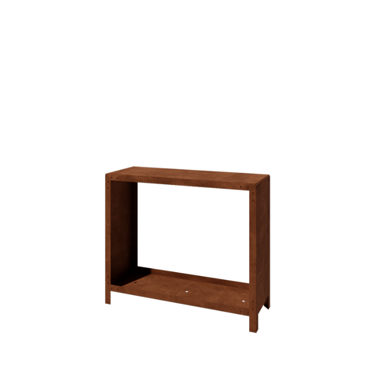 Corten plieninė malkinė Indiana 100 x 120 x 40 cm