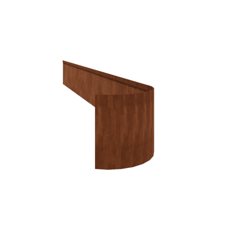 Corten plieno sodo apvadai suplotas FLEX 35 cm (ilgis 150 cm)