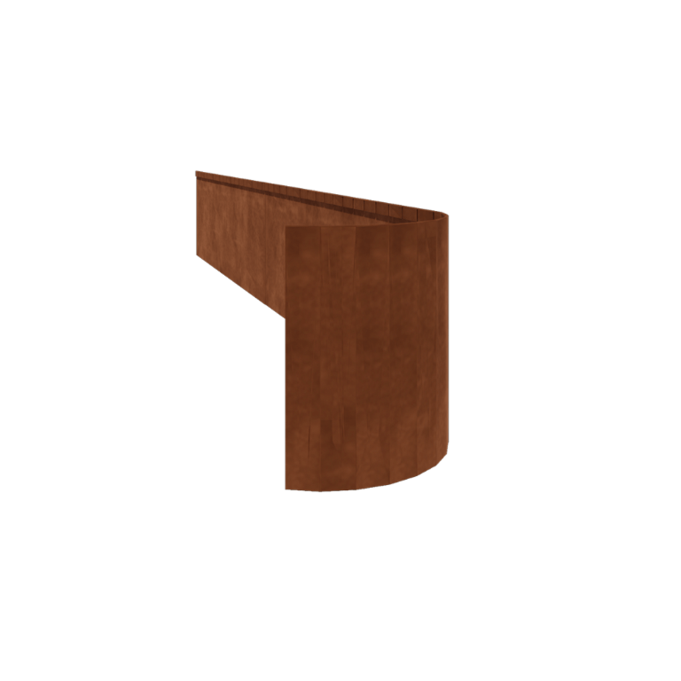 Corten plieno sodo apvadai suplotas FLEX 45 cm (ilgis 150 cm)