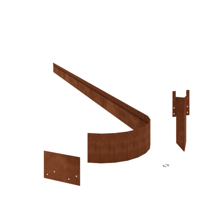 Corten plieno sodo apvadai suplotas FLEX 13 cm komplektas 15 metrų