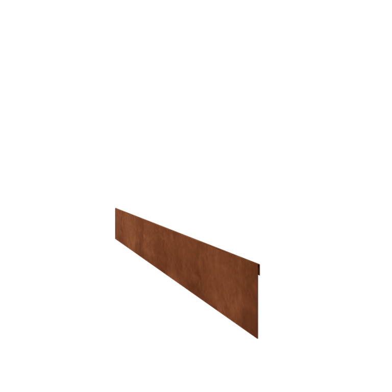 Corten plieno vejos bortelis - Suspaustas - Aukštis 13 cm - 150 cm
