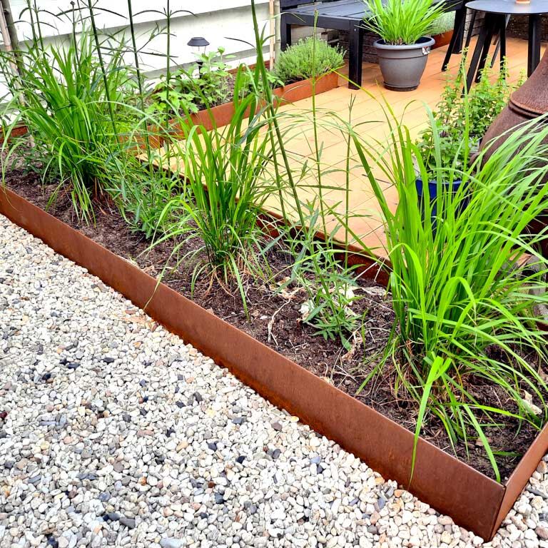 Corten plieno sodo apvadai suplotas 23 cm (ilgis 240 cm)