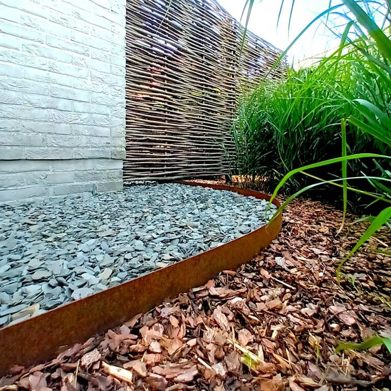 Corten plieno sodo apvadai tiesus 15 cm (ilgis 150 cm)