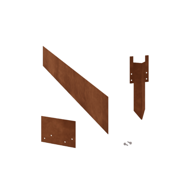 Corten plieno sodo apvadai tiesus 15 cm komplektas 15 metrų