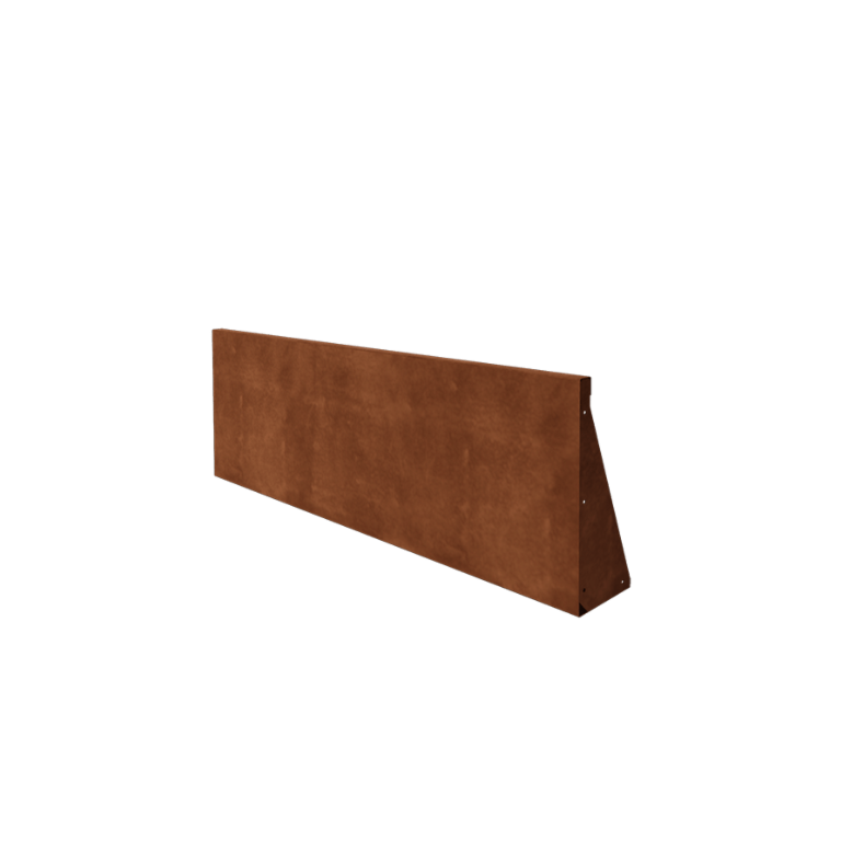 Corten plieno atraminė sienelė tiesus 150 cm (aukštis 50 cm)
