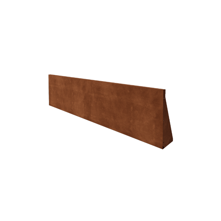 Corten plieno atraminė sienelė - Tiesus - 200 x 50 cm