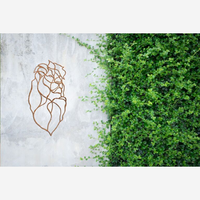 Corten plieno sienų dekoracijos "Liūtas karalius" *OP=OP
