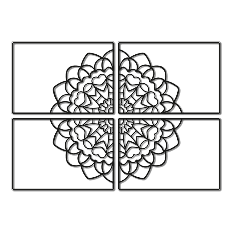 Metalinė sienų dekoracija Mandala *OP=OP
