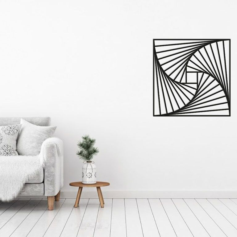 Metalinės sienų dekoracijos Geometrinės figūros 3.0