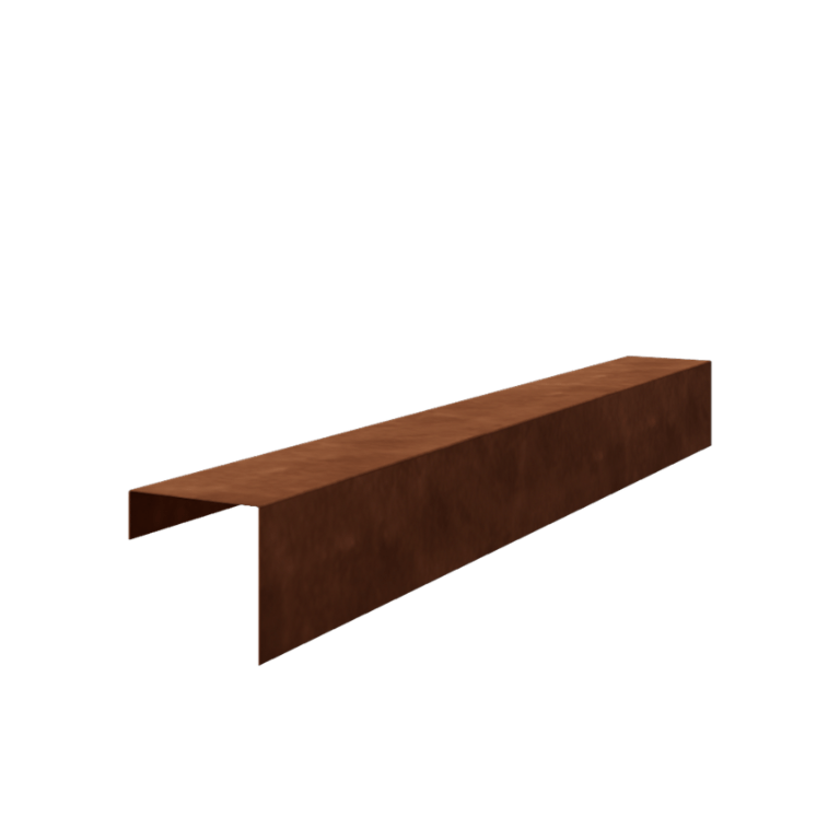 Corten plieno u formos profilis 15 x 15 x 5 cm (ilgis 240 cm)