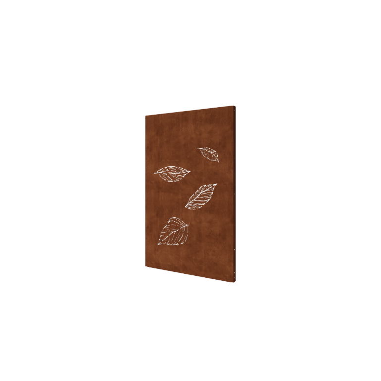 Corten plieno sodo plokštė maži krintantys lapai 120 x 6 x 190 cm