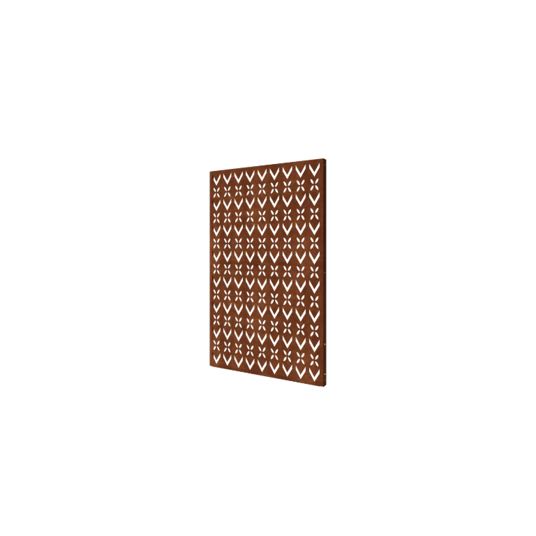 Corten plieno panel - Stogo motyvas 1 - 120 x 6 x 190 cm