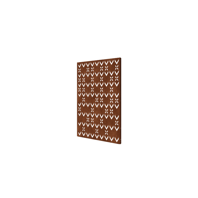 Corten plieno panel - Stogo motyvas 3 - 120 x 6 x 190 cm