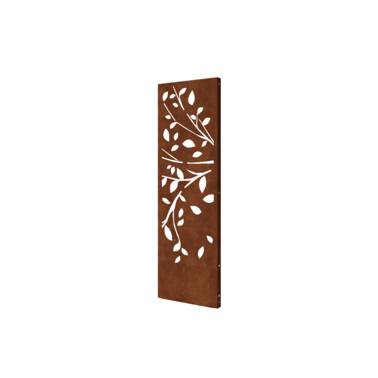 Corten plieno sodo plokštė medis 2 dalis 60 x 6 x 190 cm