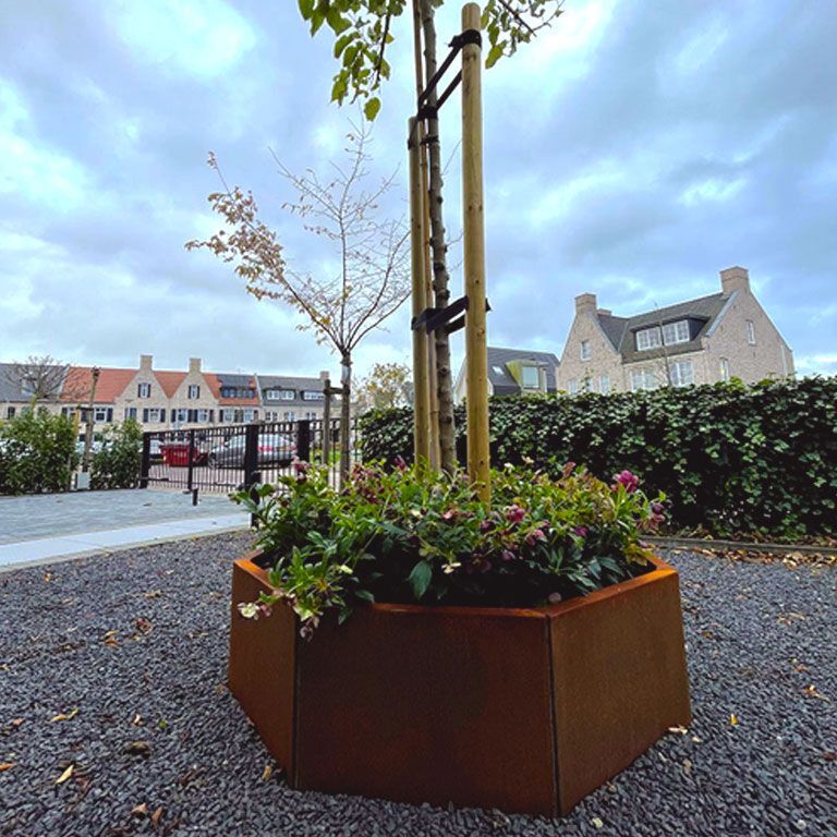 Corten plieno lauko vazonas Denveris 30